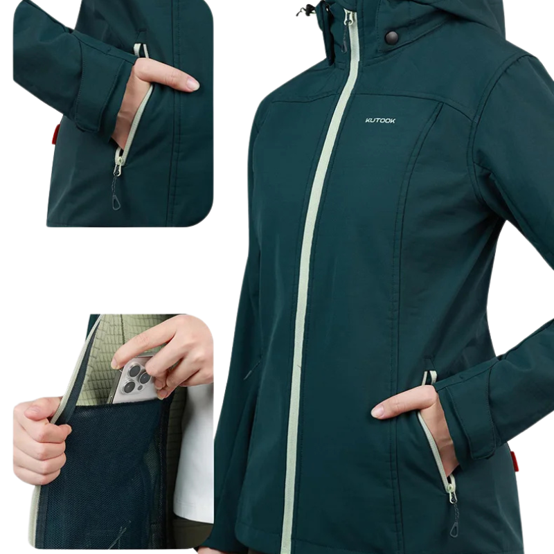 Veste Softshell Coupe Vent Femme