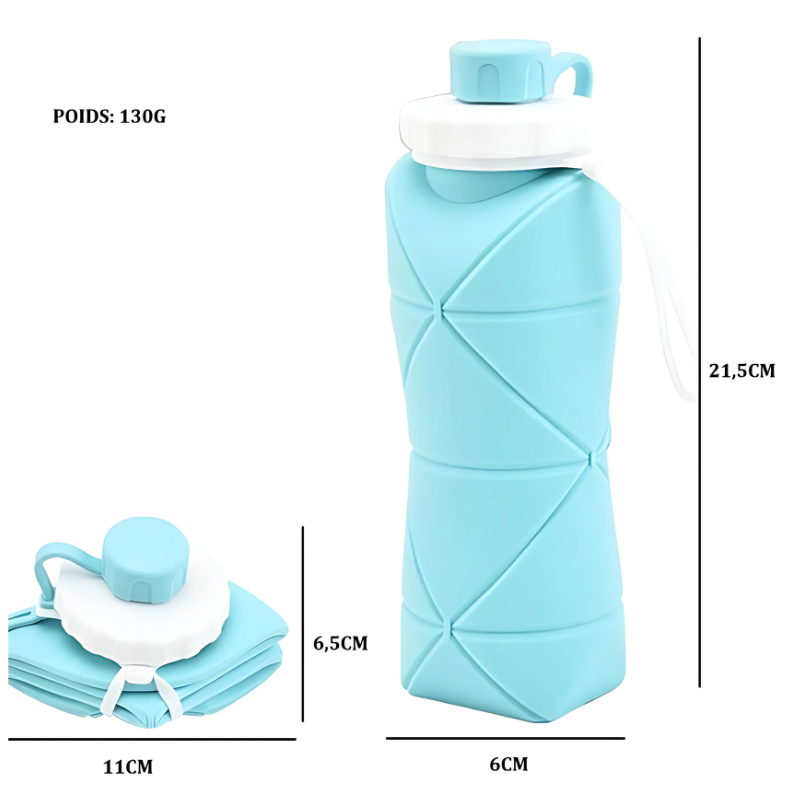 Gourde Pliable 600ML taille