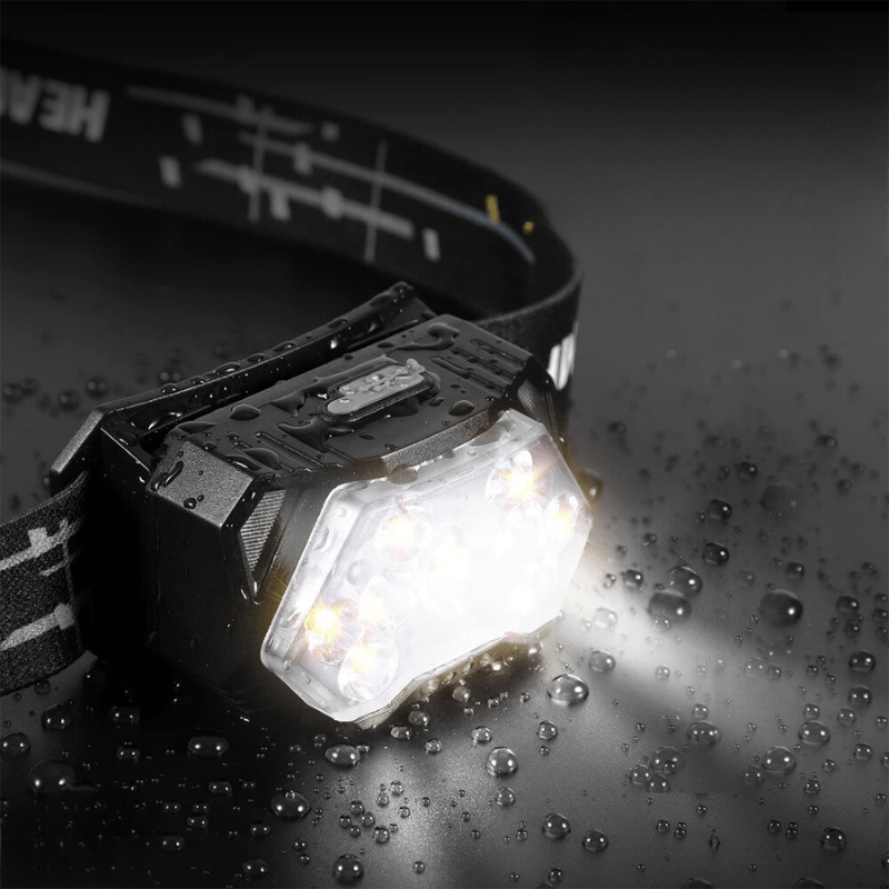 Lampe Frontale 9 LED Rechargeable étanche