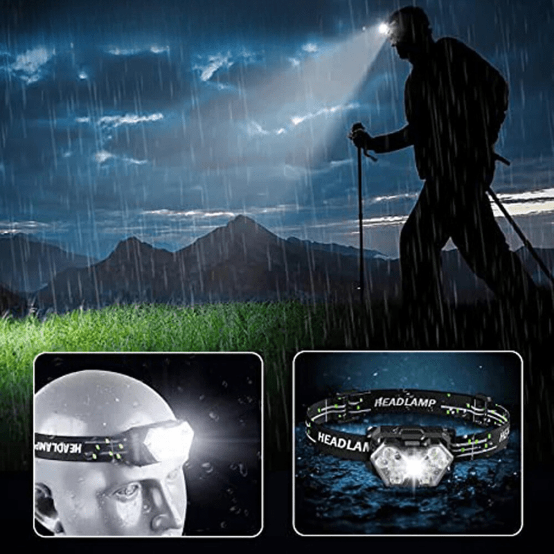Lampe Frontale 9 LED Rechargeable trail