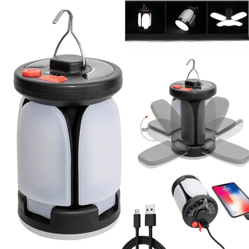Lanterne Solaire Convertible rechargeable