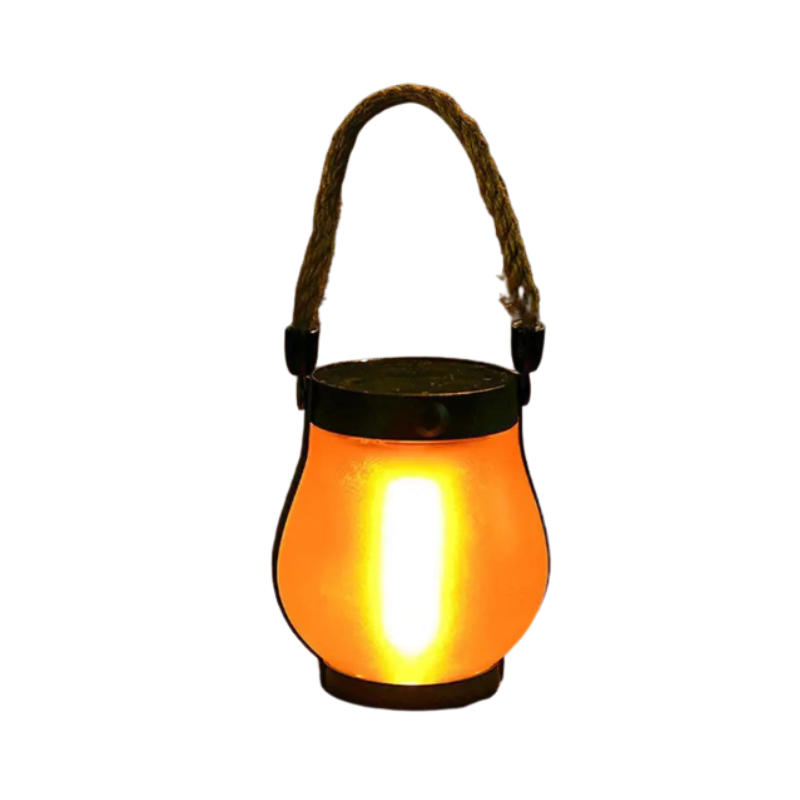Lanterne Solaire Flamme LED allumé