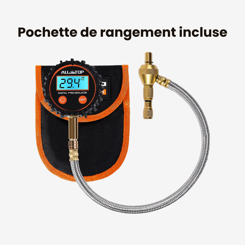 Digital Pressure Gauge with Integrated Deflator – 15 BAR