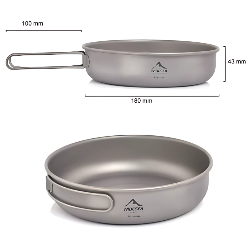 Poêle Inox Camping mesure