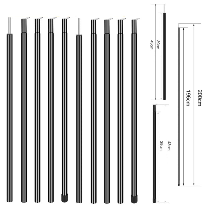 Pair of Adjustable Tarp Poles