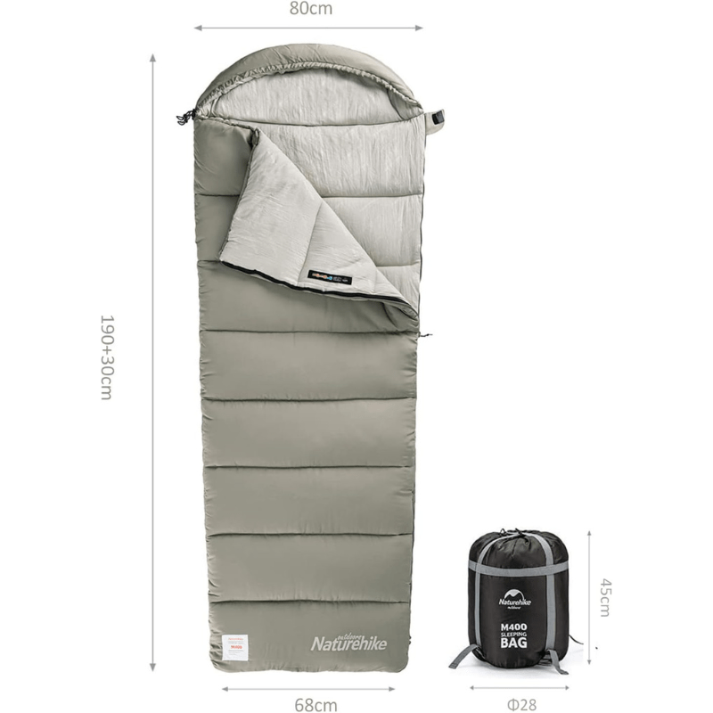 Sac de Couchage Jumelable mesure