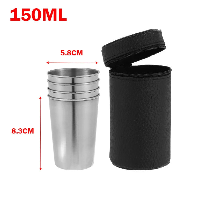 4 Petits Gobelets Inox