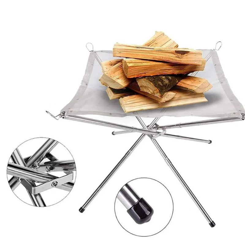 Folding Fire Pit for Wood Fire