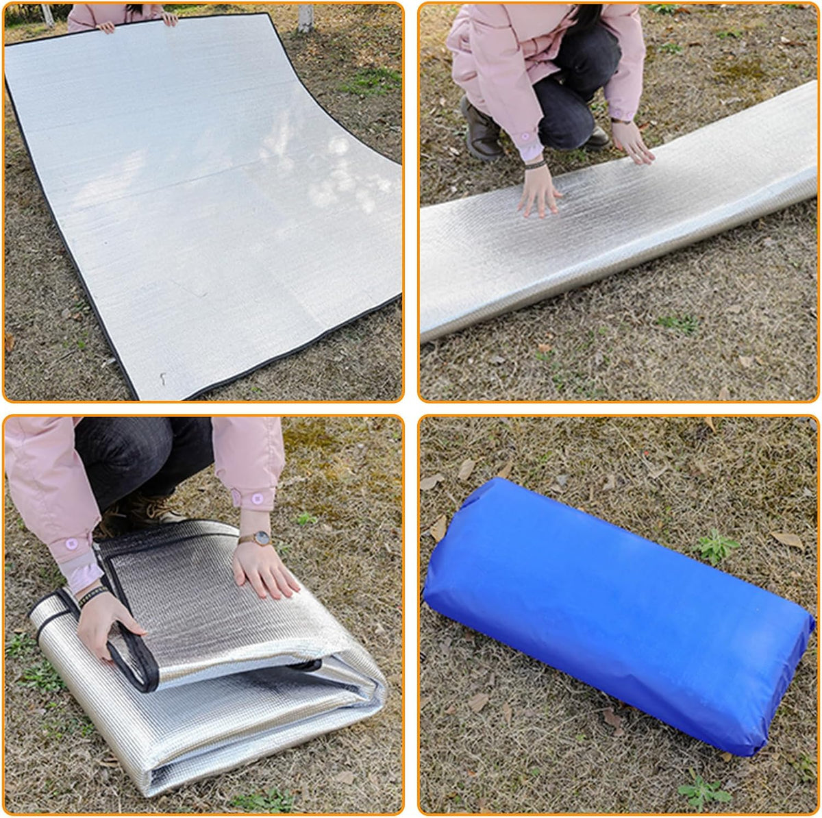 Tapis de Sol Camping déballage
