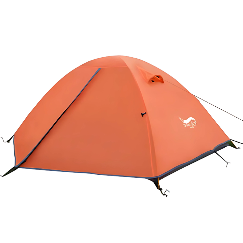 Tente Camping 2 Places Légère orange