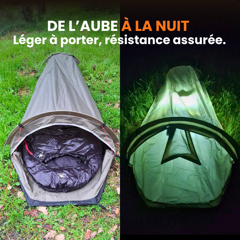 Tente sarcophage 1 place bivouac