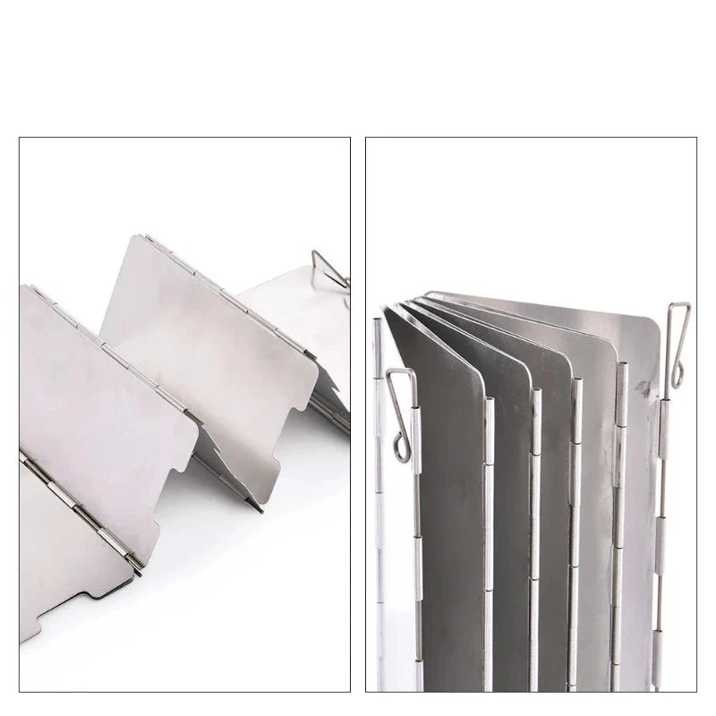 Pare - vent Pliable Réchaud Camping