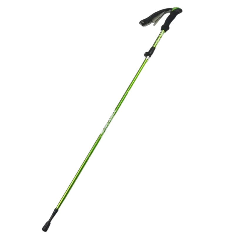 Bâton de Trekking Pliable en Aluminium vert