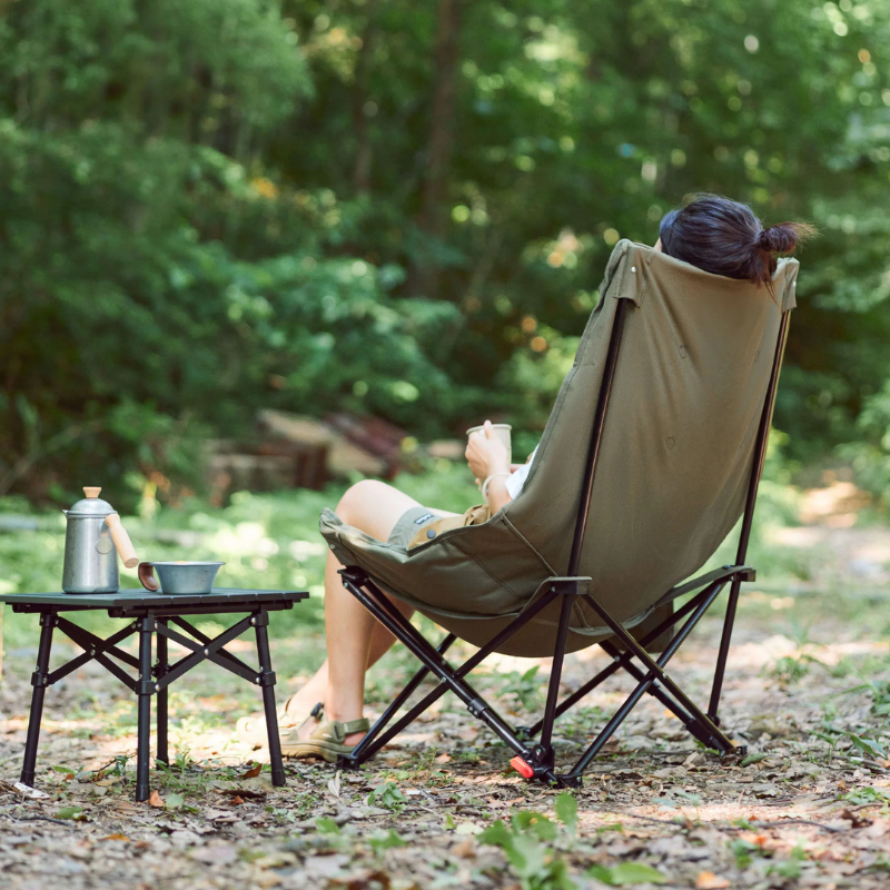 Chaise Pliante Camping-car pause café