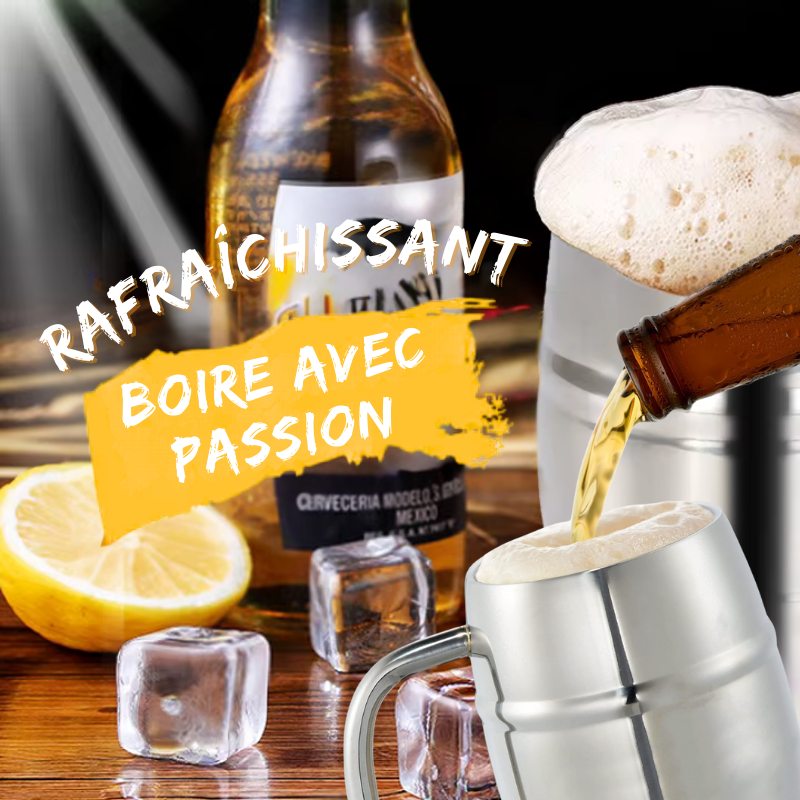 Chope de Bière 450ml rafraichissant