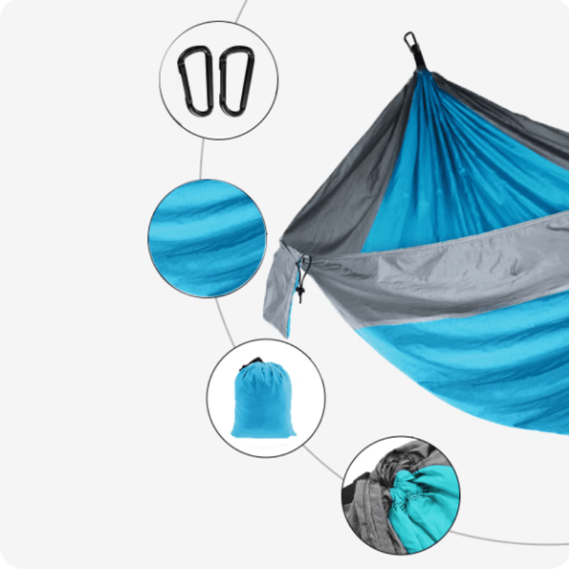 Hamac Camping 1 Personne mousqueton