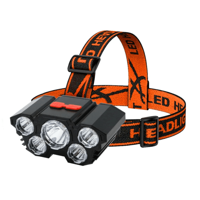 Lampe Frontale 5 LED Rechargeable