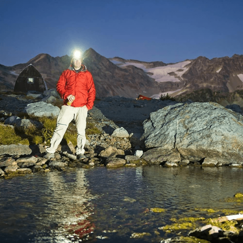 Lampe Frontale Rechargeable Lumière Rouge bivouac