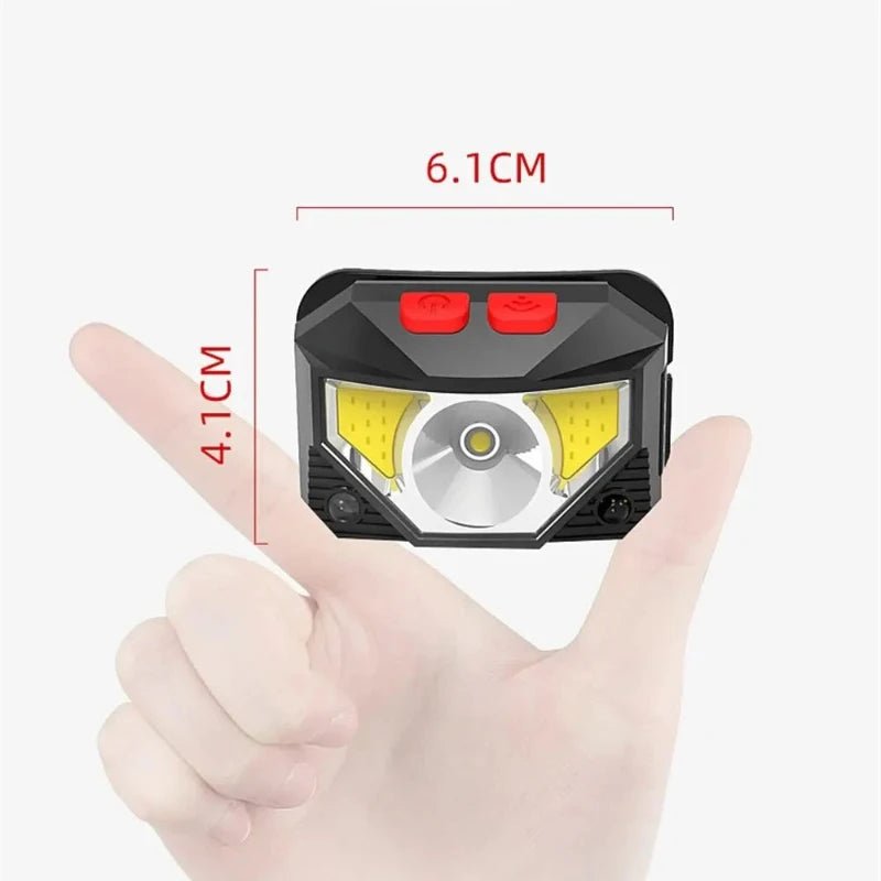 Lampe Frontale Rechargeable Lumière Rouge taille