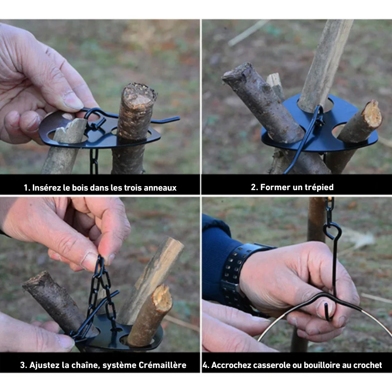 Bushcraft Cooking Tripod