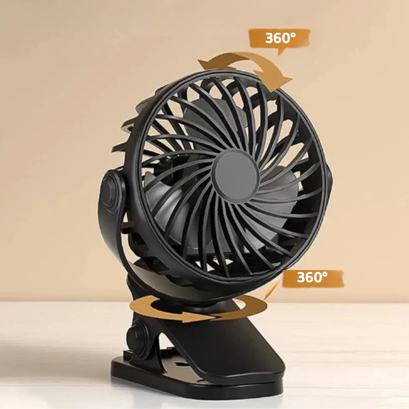 Ventilateur à Pince Rechargeable