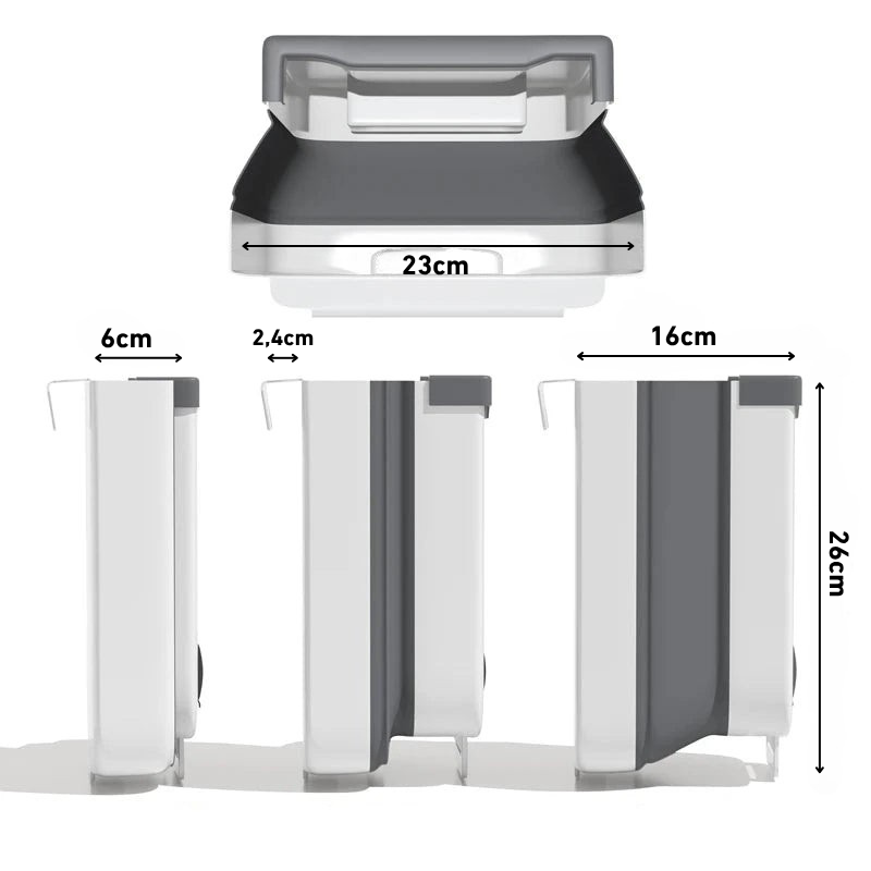 Poubelle pliante 10L dimensions