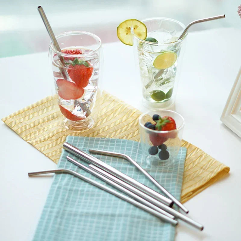 Pailles Inox Réutilisables