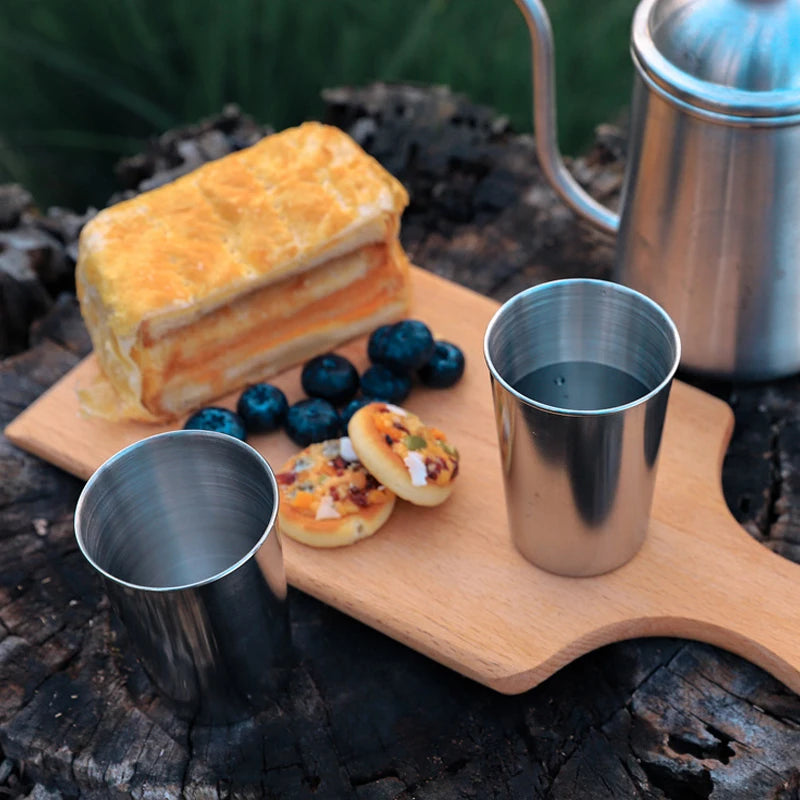 4 Petits Gobelets Inox