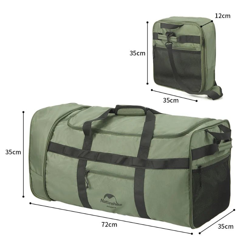 Sac de Voyage Pliable à Roulette mesures