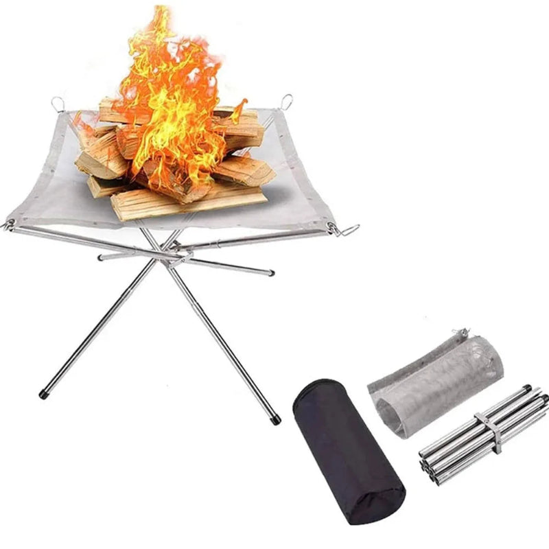 Folding Fire Pit for Wood Fire