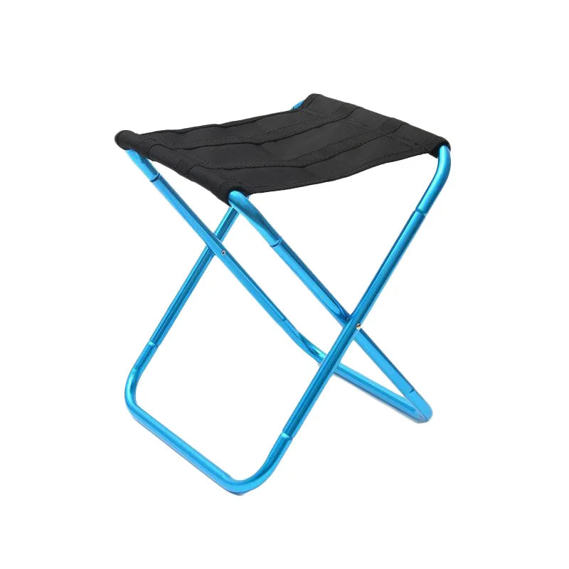 Tabouret Pliant Camping bleu