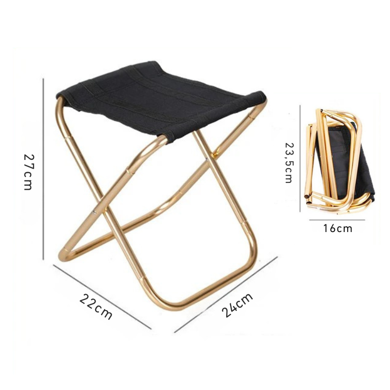 Tabouret Pliant Camping mesures
