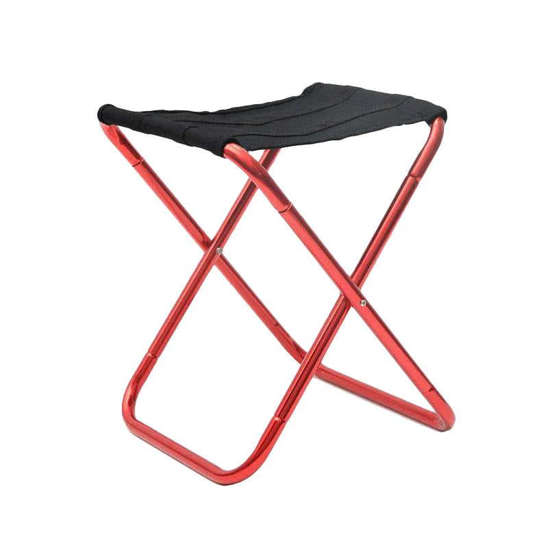 Tabouret Pliant Camping rouge