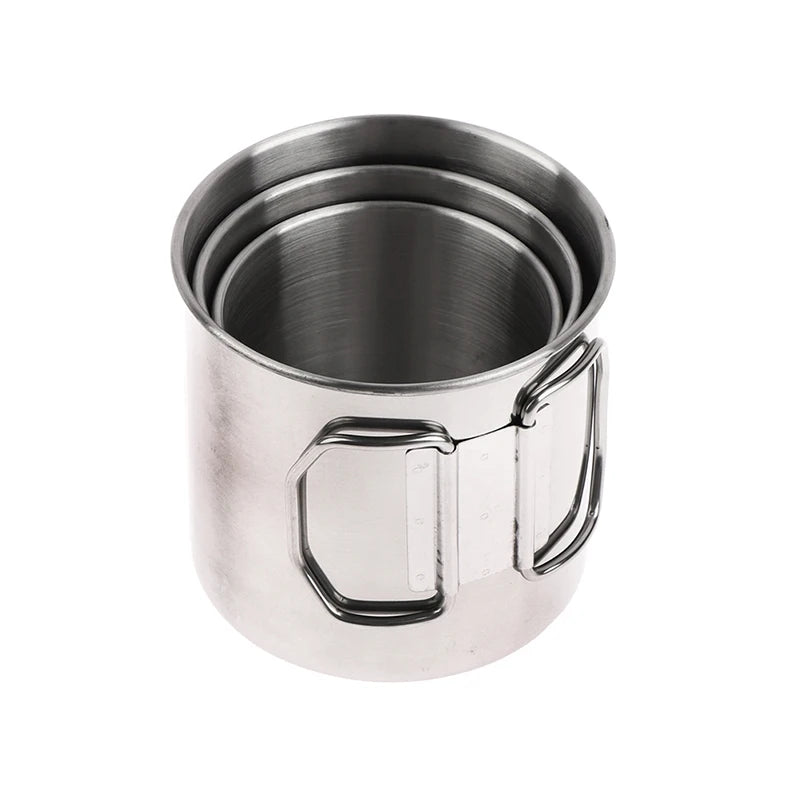Tasse Inox poignée pliable