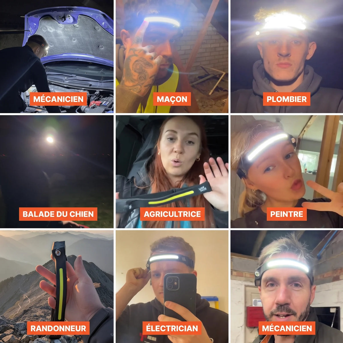 Bivouacamp Lampe Frontale LED
