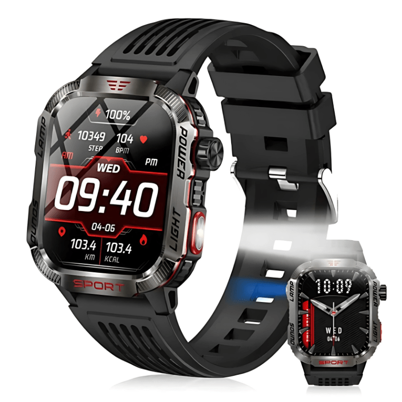 Montre Connectée 2 en 1 avec Lampe