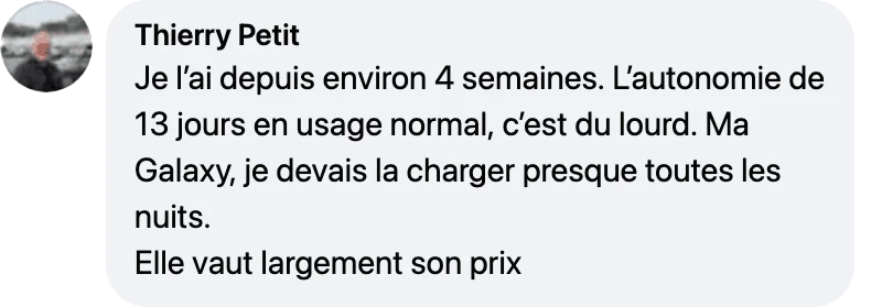 Avis client